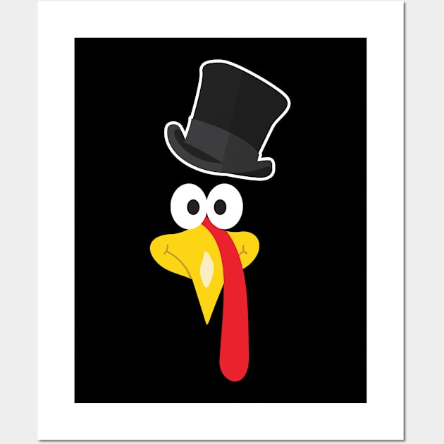 Gobble Funny Turkey Thanksgiving I Cool Feast Day Wall Art by 2blackcherries